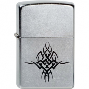 Zippo tattoo street chrome